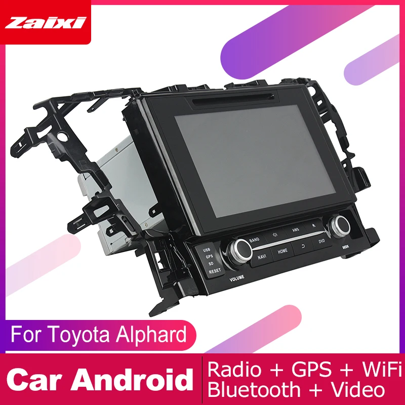 Автомагнитола для Toyota Alphard 2015 2016 2017 2018 DVD плеер с GPS Navi навигацией мультимедийная