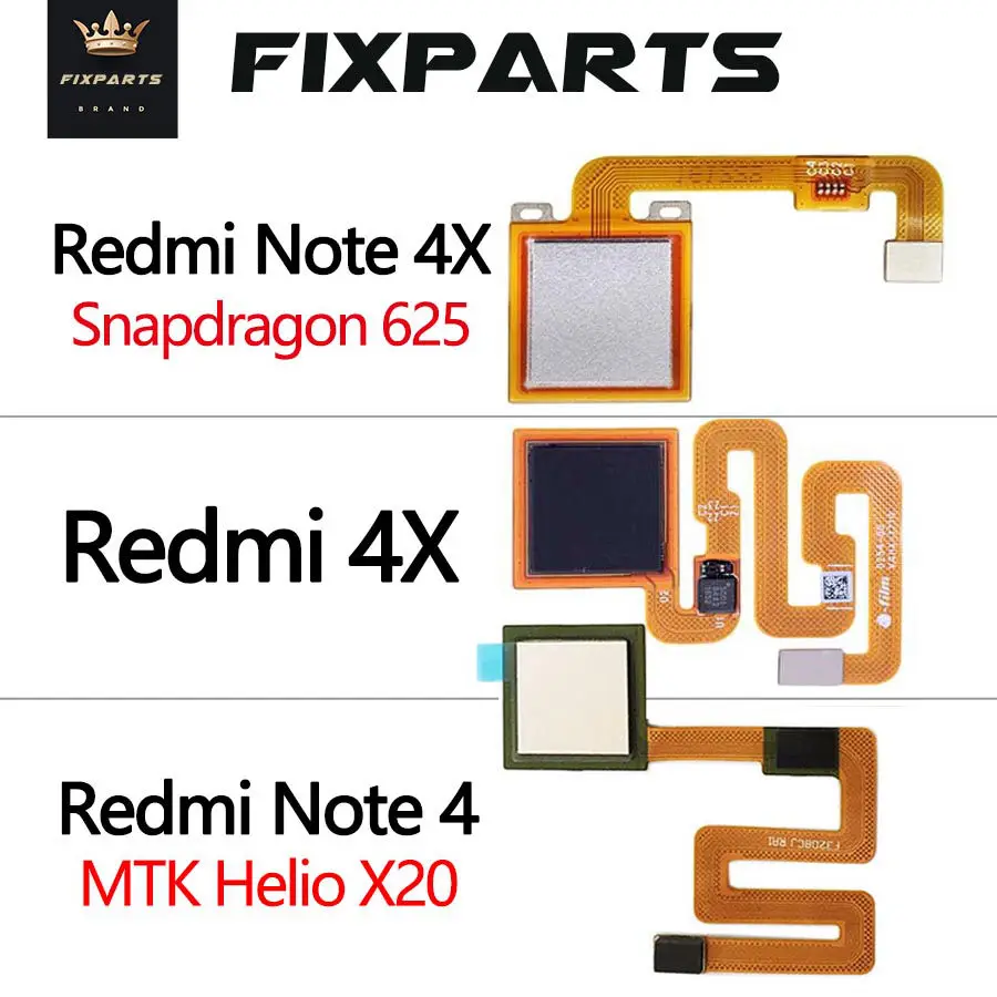 Гибкий кабель для сканера отпечатков пальцев Xiaomi Redmi Note 4x кнопка ID сенсорного