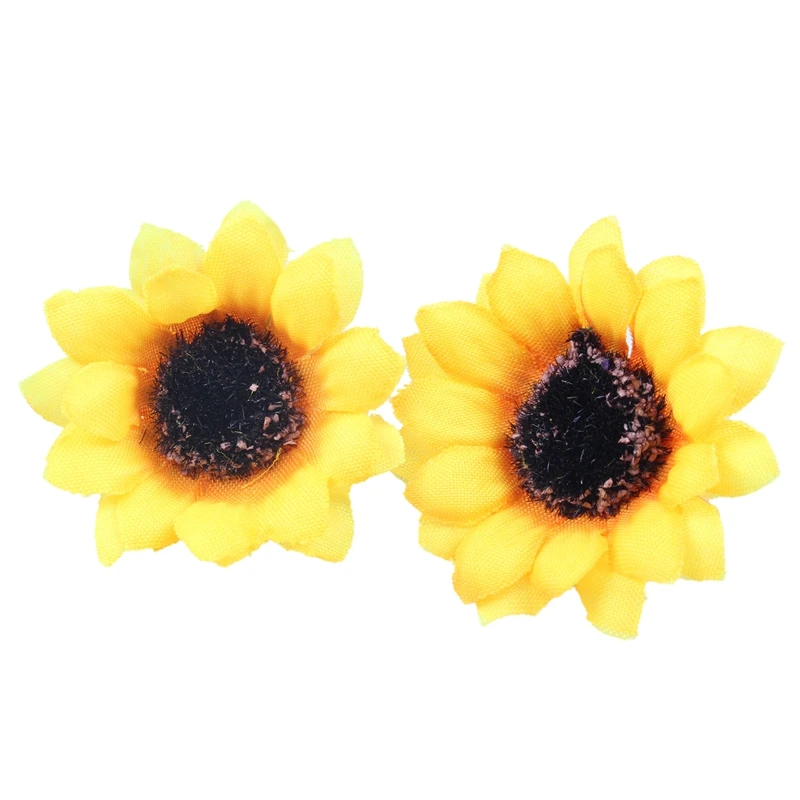 JEYL Approx 100pcs Artificial Gerbera Daisy Flowers Heads for DIY Wedding Party