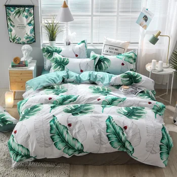 

Tropical 4pcs Girl Boy Kid Bed Cover Set Duvet Cover Adult Child Bed Sheets And Pillowcases Comforter Bedding Set 2TJ-61015
