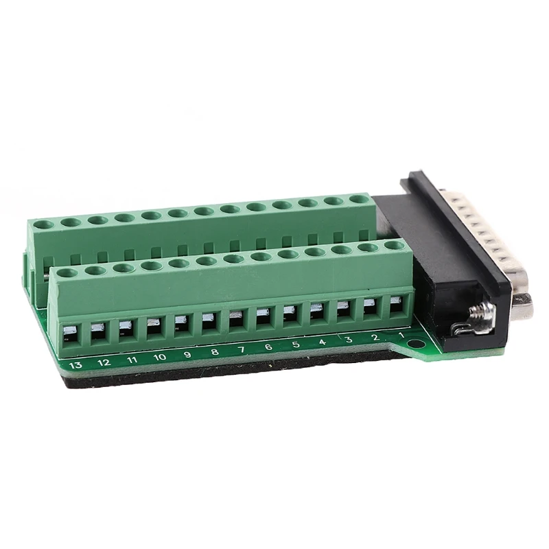 DB25 25Pin Клеммная коммутационная плата, клеммы, адаптер, разъем без пайки