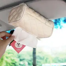 Автомобильный тканевый ящик из искусственной кожи козырек от солнца коробка салфеток держатель авто аксессуары для интерьера подходит для BMW Toyota HONDA MAZDA