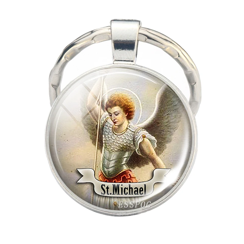Брелок для ключей St Michael брелок со Святым художественным рисунком подарок