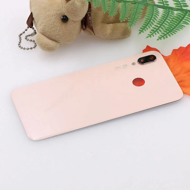 Для huawei P20 Lite, стеклянная крышка для батареи с пленкой для объектива камеры, сменная Тонкая Защитная крышка для батареи для huawei Nova 3E
