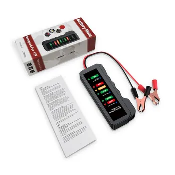 

12V BM310 Car Checker Alternator 6LED Lights Display Car Diagnostic Tool Auto Battery Tester Brake Oil Testing Tools For Cars