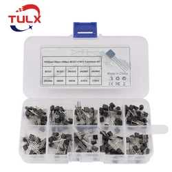 Kit de Transistors TO 9, 10 valeurs x 20 pièces = 200/ensemble, BC337 BC327 2N2222 2N2907 2N3904 2N3906 S8050 S8550 A1015 C1815 