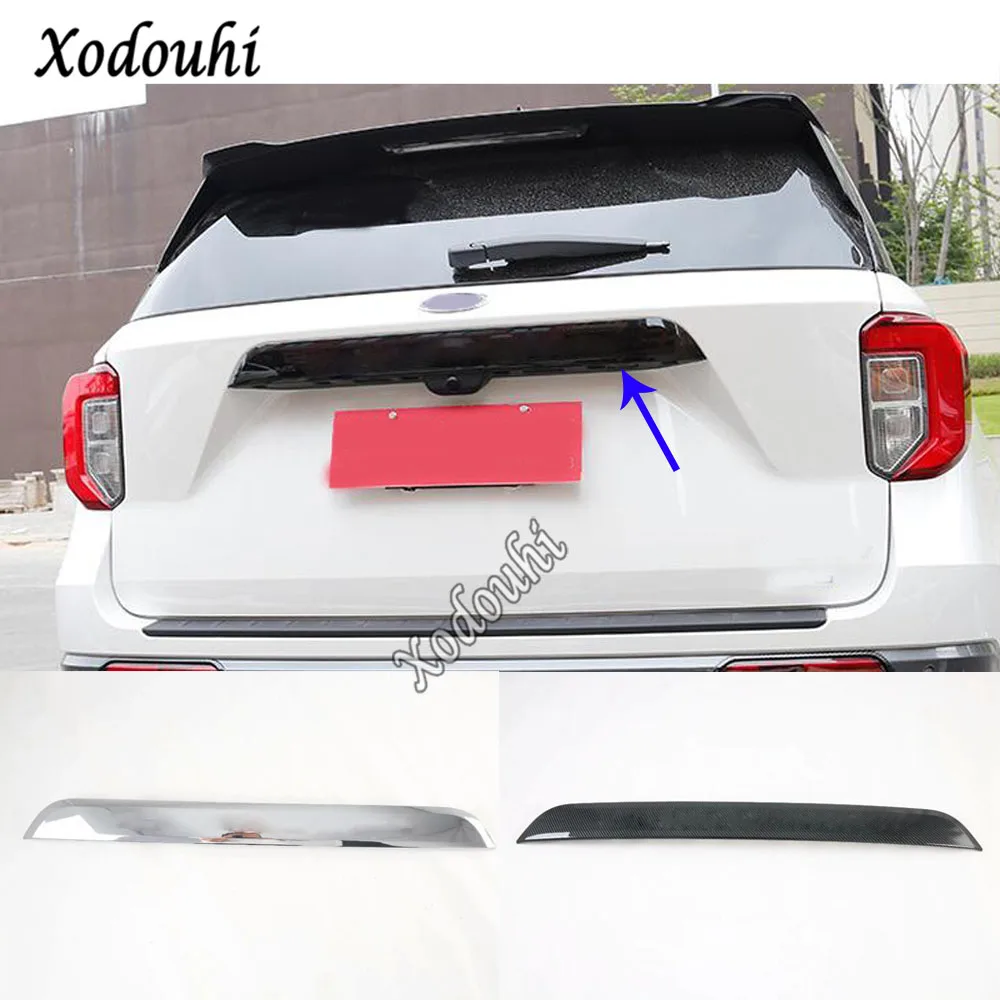 Для Ford Explorer U625 2019 2020 2021 Автомобильная наклейка задняя дверь Лицензия бампер рамка