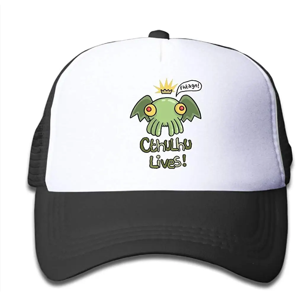 Cthulhu Lives детская сетчатая Кепка Дальнобойщик шляпы регулируемые черные