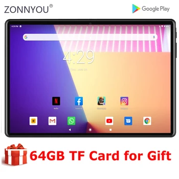 

2020 Sales Android 9.0 Tablet PC Dual Cameras Tempered Glass 2.5D screen 32GB ROM 1280*800 IPS 3G WIFI 10 inch Tablet pc+Gifts