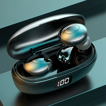 

Wireless Bluetooth 5.0 Headphones LED Display HIFI Sounds Hands Free Sports Earphones Stereo Waterproof Game Earphone