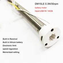 Руководство по обновлению моторизованного Dooya DM15LEU литиевая батарея трубчатый двигатель зарядка через USB 5 В 1A 433 МГц для рулонных жалюзи