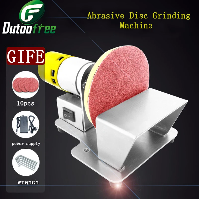 12V-24V Multifunzionale Elettrico Appiccicoso Ventosa Nastro Abrasivo Macchina Levigatrice Lucidatura Fai Da Te Smerigliatrice Strumento Affilatura