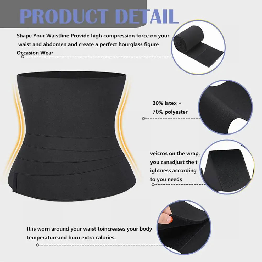 Snatch Me Up Bandage Wrap Waist Trainer Shaperwear Belt Women Slimming Tummy Belt Corset Top Stretch Bands Cincher Body Shaper tummy tucker