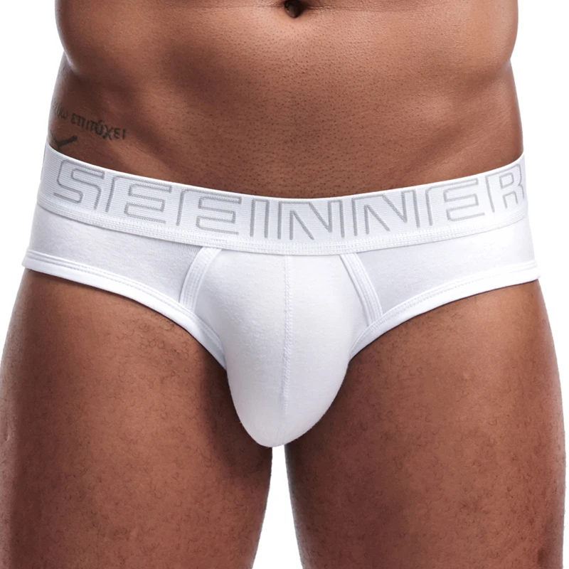 Hot Sale Men Underwear Briefs Cotton Breathable Male Panties Cueca Tanga U Pouch Comfortable Underpants Slip Homme