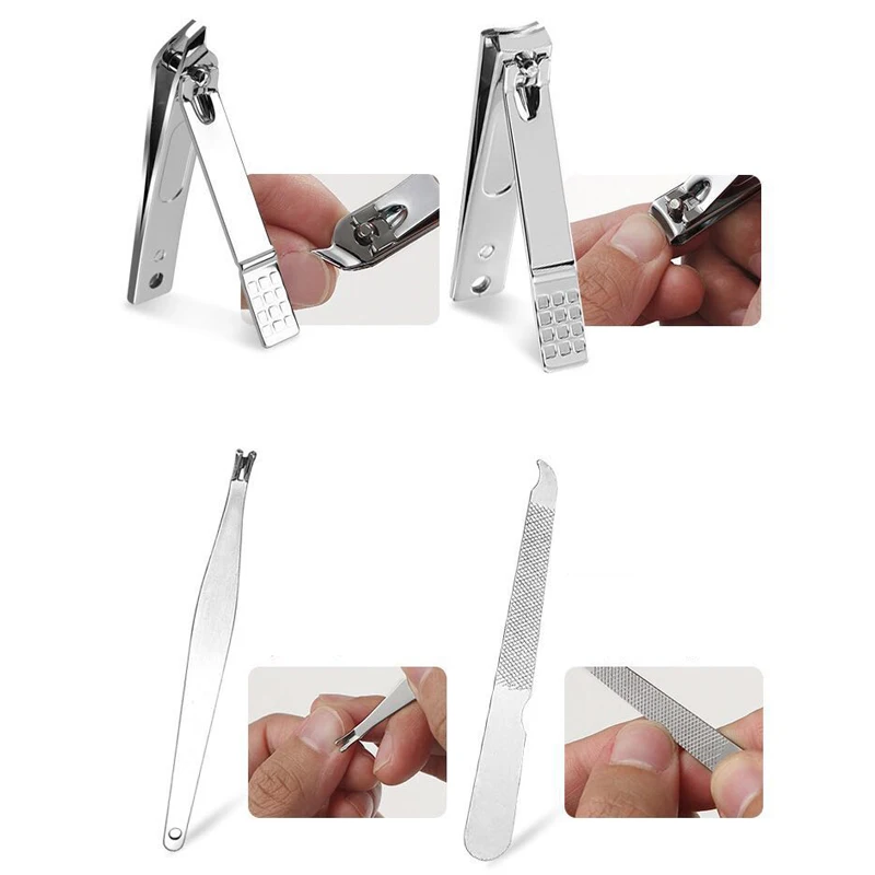 Набор для стрижки ногтей 14 шт. маникюрный набор ножниц из нержавеющей стали 7