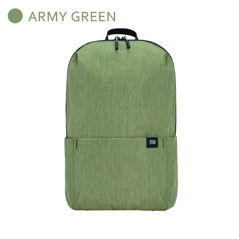 Xiaomi официальный 10L рюкзак сумка водонепроницаемый 10 цветов досуг спорт маленький размер нагрудный пакет сумки унисекс для мужчин женщин и детей - Цвет: Army green