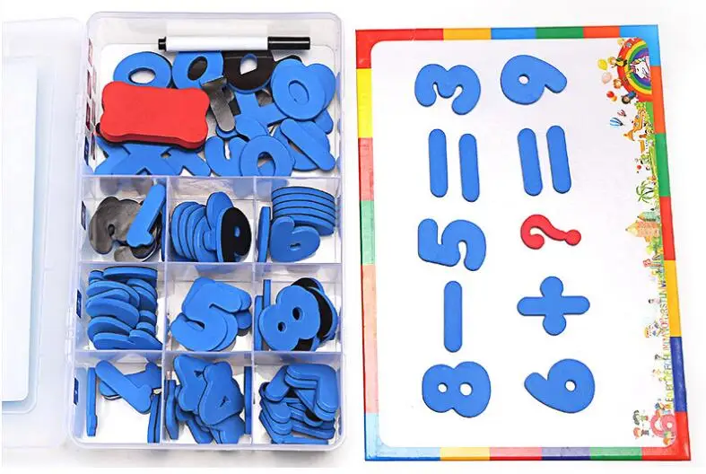 Magnetic Foam digital Montessori Baby Number Refrigerator Magnetic Figure Stick Mathematics Spelling and Learning Toys