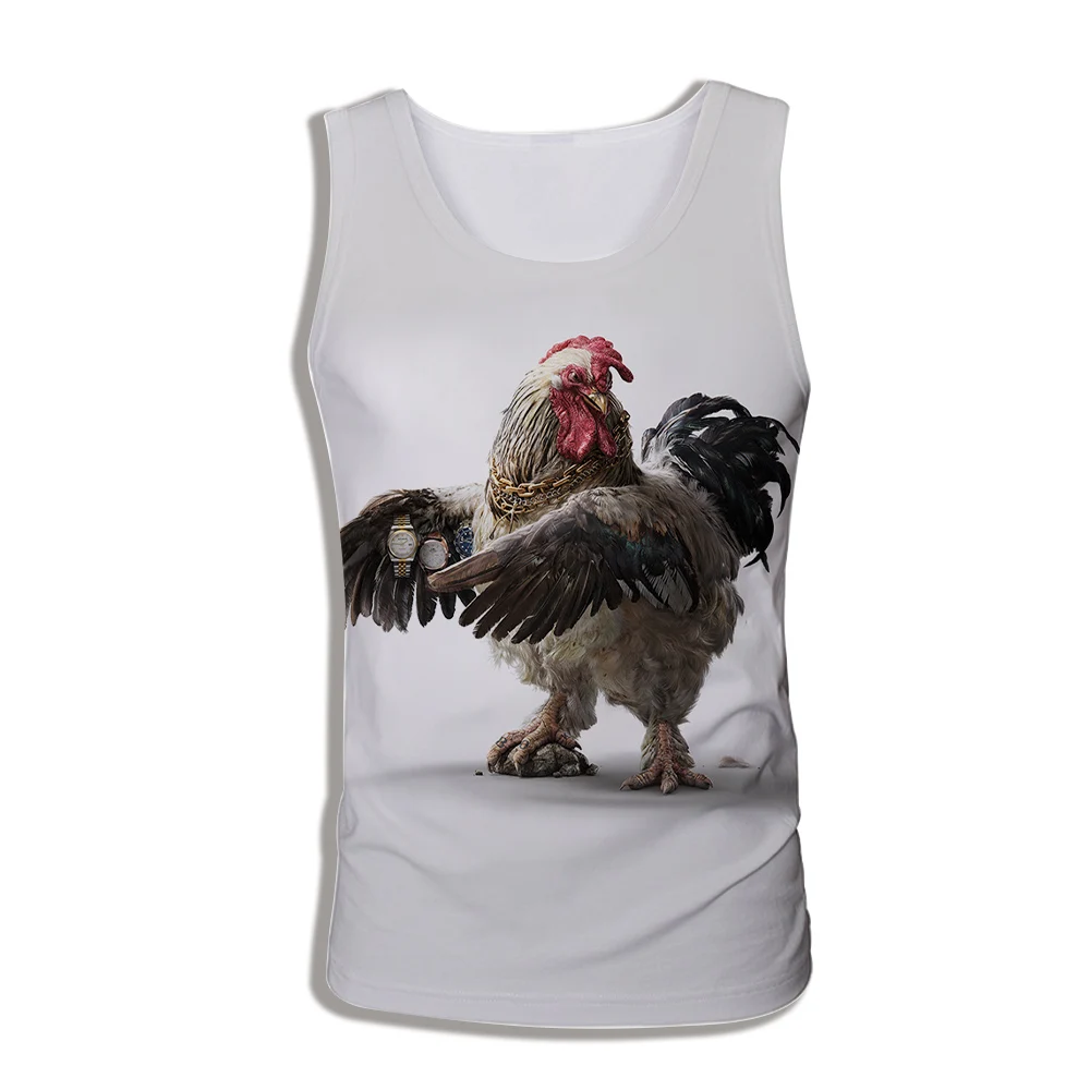 Animal Style Bird 3D Printed Colorful Bird Tops Cute cartoon character Tank Tops Vest Tops Fashion Clothing Tees S-XXXL