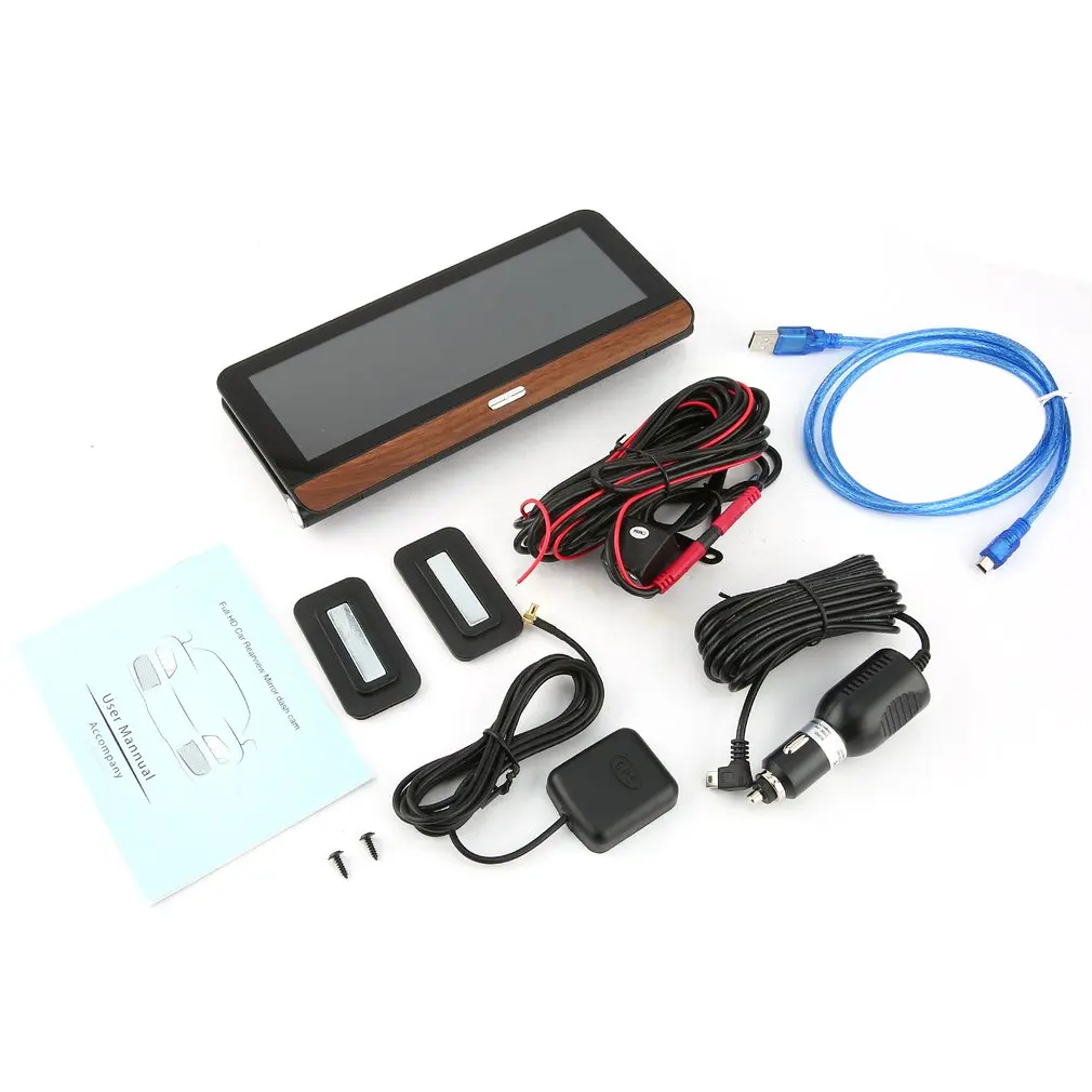 

685 HD 1080P 7 inch Touch Screen Car DVR Smart Car Rear View Mirror Video Record Camera Dash Cam Hands-free