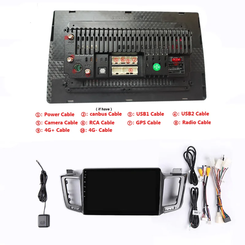 Sale 10.1" 2G RAM 32G ROM Android Car DVD Video Player GPS For Toyota RAV4 2013 2014 2015 radio audio stereo navigator bluetooth wifi 5