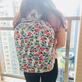 

IVYYE Minnie Girl Canvas Backpacks Rucksacks Cartoon School Backpack Casual student Bags travel Knapsack Unisex New