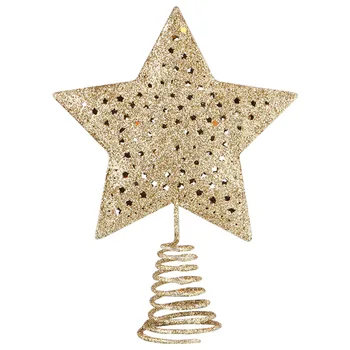 

1Pc Tree Topper Glittering Creative Star Tree Topper Treetop Decor Tree Top Star for Home
