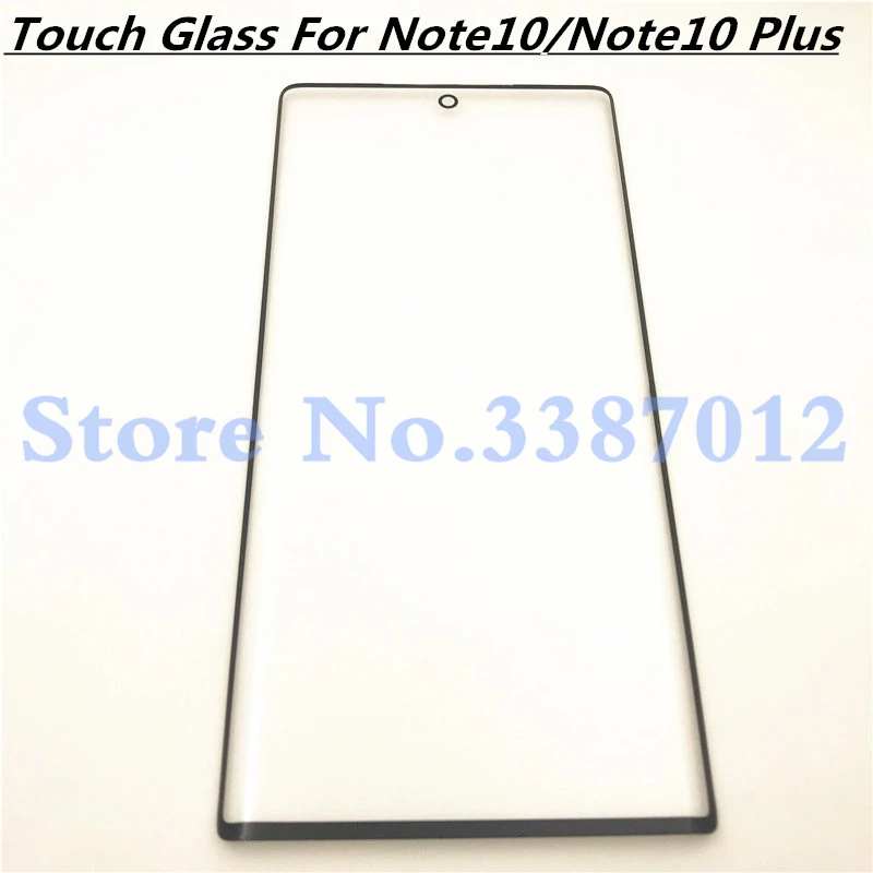 ЖК передняя внешняя стеклянная панель для samsung Galaxy Note 10 N970 и Note 10 Plus N975 сенсорный экран Замена переднего стекла объектива