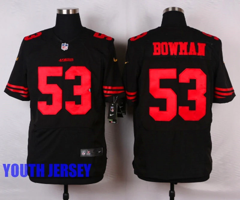 Stitiched, San Francisco s, Carlos Hyde, Hayne NaVorro Bowman Eric Reid Anquan Boldin, Монтана Патрик Willisfor youth, детский трикотаж - Цвет: Оранжевый