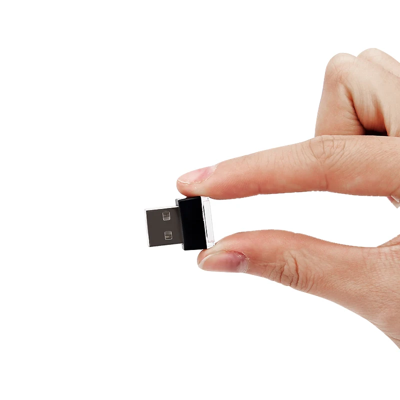 2/4 шт. мини USB светильник салона светодиодный светильник цветные неоновые окружающей среды многоцветная светодиодная лампа ночник автомобиля ювелирные изделия