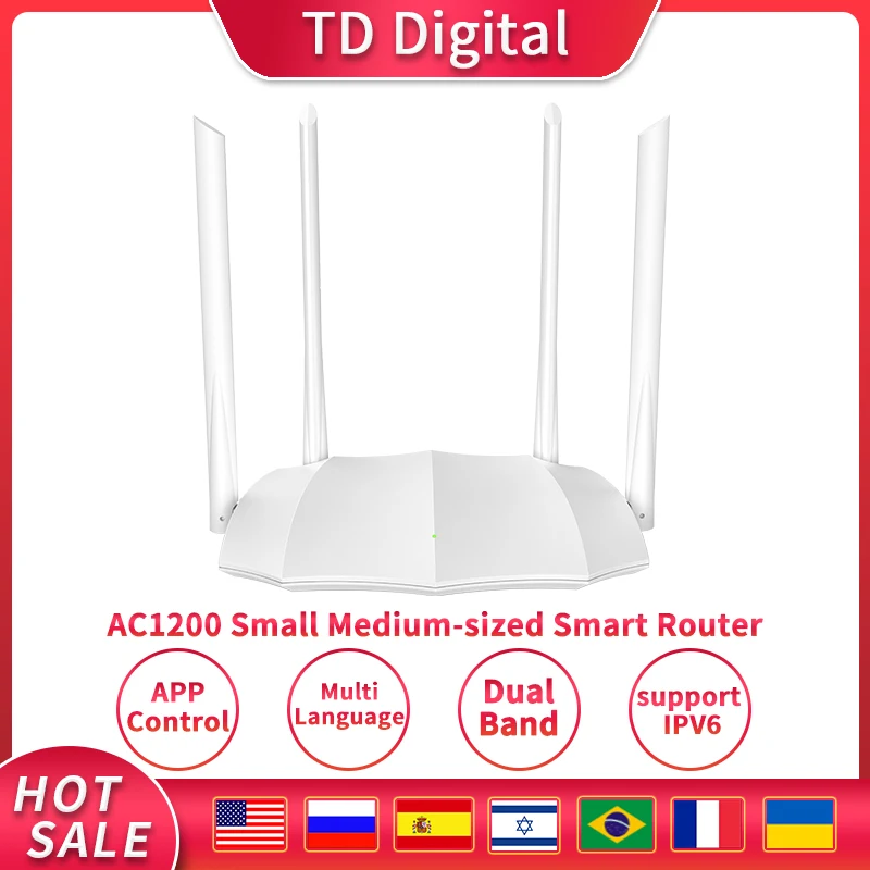 GC5S/GC8 Gigabit Dual Band 2 4G 5 0 ГГц 12AC Беспроводной WI-FI маршрутизатор AC1200M Wi Fi Ретранслятор 4 *