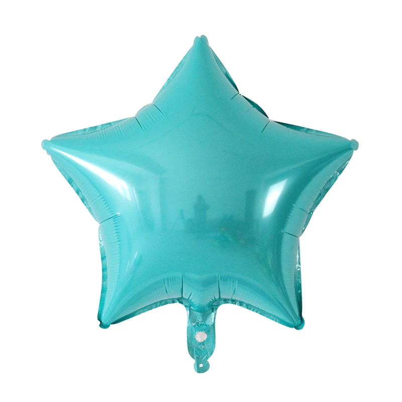 light blue 10 шт. детский душ Globos 18 дюймов Белый розовое золото Звездные гелиевые фольгированные шары Девочка День рождения 1st вечерние Принадлежности Декор чистый цвет - Цвет: light blue