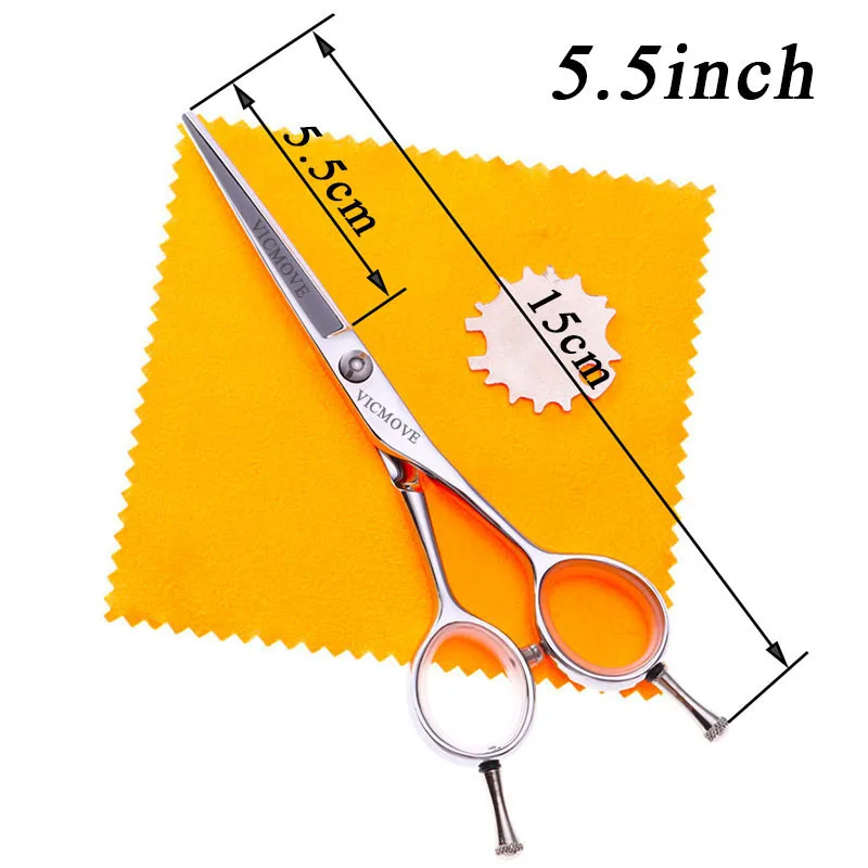 1 pcs VICMOVE 5," /6" ножницы для ухода за домашними животными профессиональные ножницы для стрижки собак набор резка+ истончение домашних животных ножницы серебро и черный - Цвет: 1 pcs