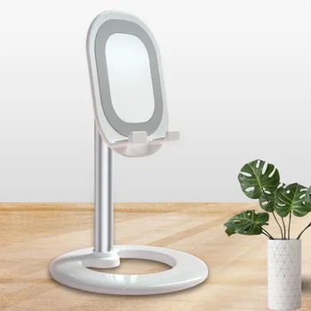 

Multifunctional Mobile Phone Stand Desktop Lazy Live Tablet Holder Creative Multi-Angle Adjustment with Makeup Mirror