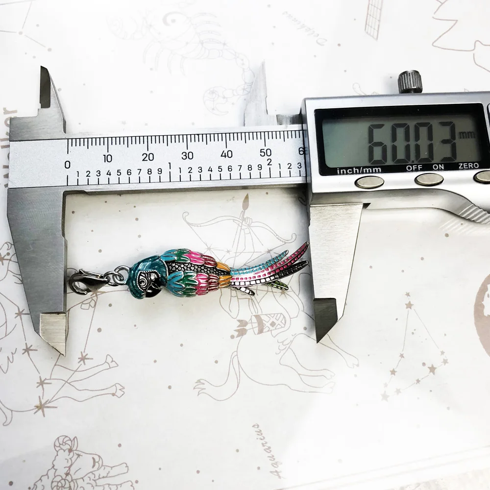 925 Sterling Silver Colorful Parrot Pendant Charm 2019 Summer Fashion Jewelry Gift Fit Bracelet For Women Men Fashion Jewelry - Image 2