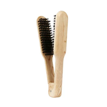 

1PC Pig Bristle Splint Comb V Shape Hair Comb Portable Hair Straightening Comb Practical Hair Care Comb Hair Styling Tools for H