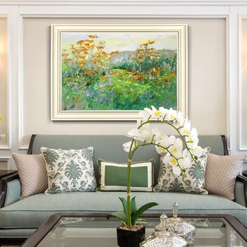 

European Landscape Painting Murals hand-painted Modern American Pastoral Style Decorative Painting Paintings Horizontal Version