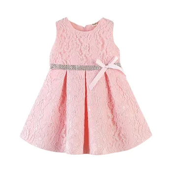

Baby Girl Short Sleeve Dress Summer Lace Hollow Princess Dress Casual Fashion Baby Girl Short Sleeve Party Dress