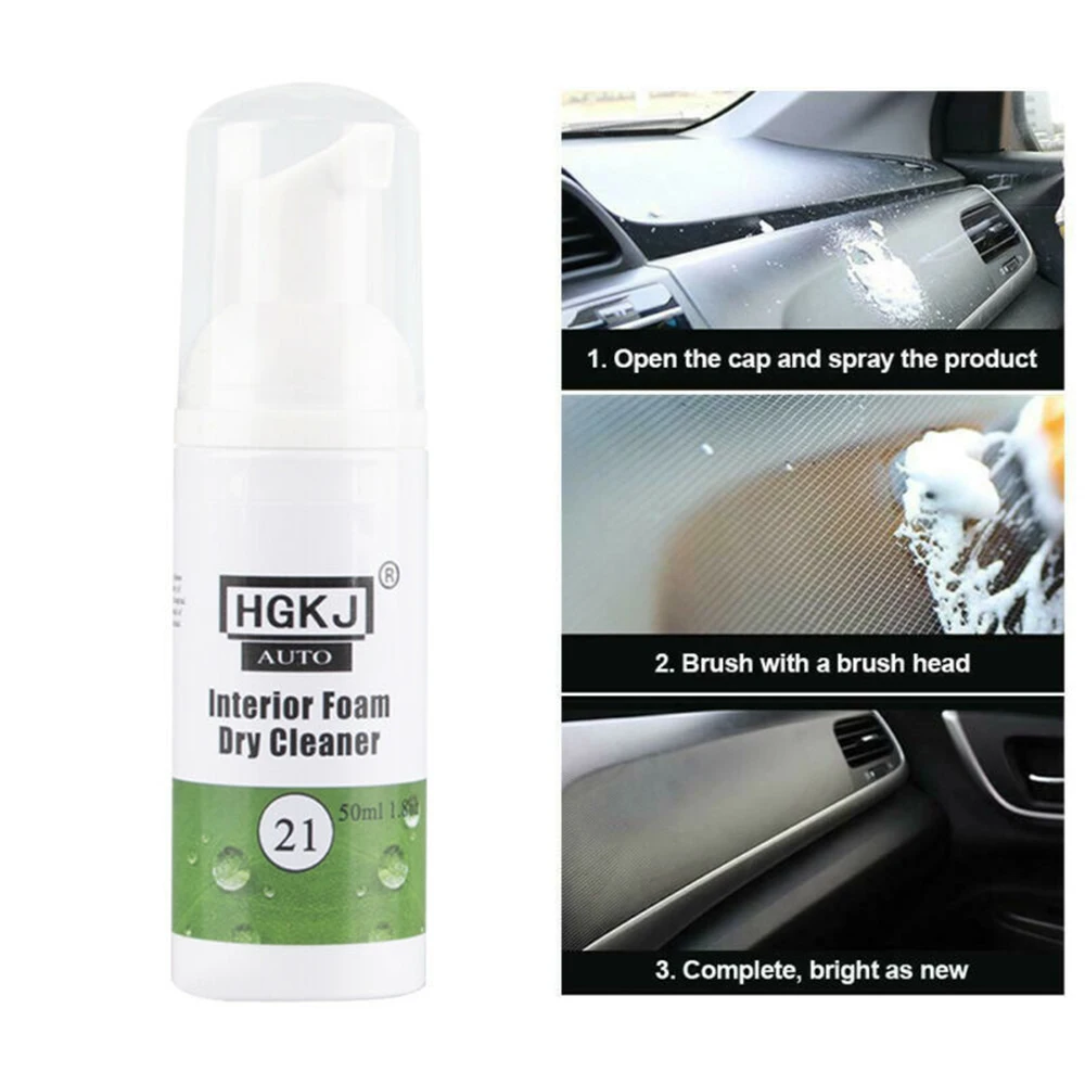 

50ml HGKJ-21 Car Refurbished Agent Interior Leather Plastic Care Maintenance New