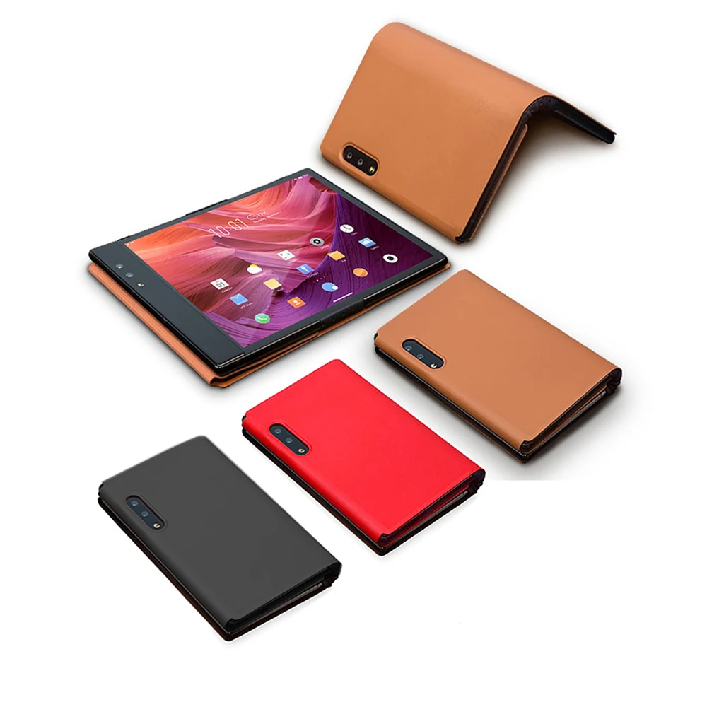 

Genuine Leather Protective Case For FlexPai Folding Screen Phone Case PU Leather Protection Folding Cover Case For FlexPai