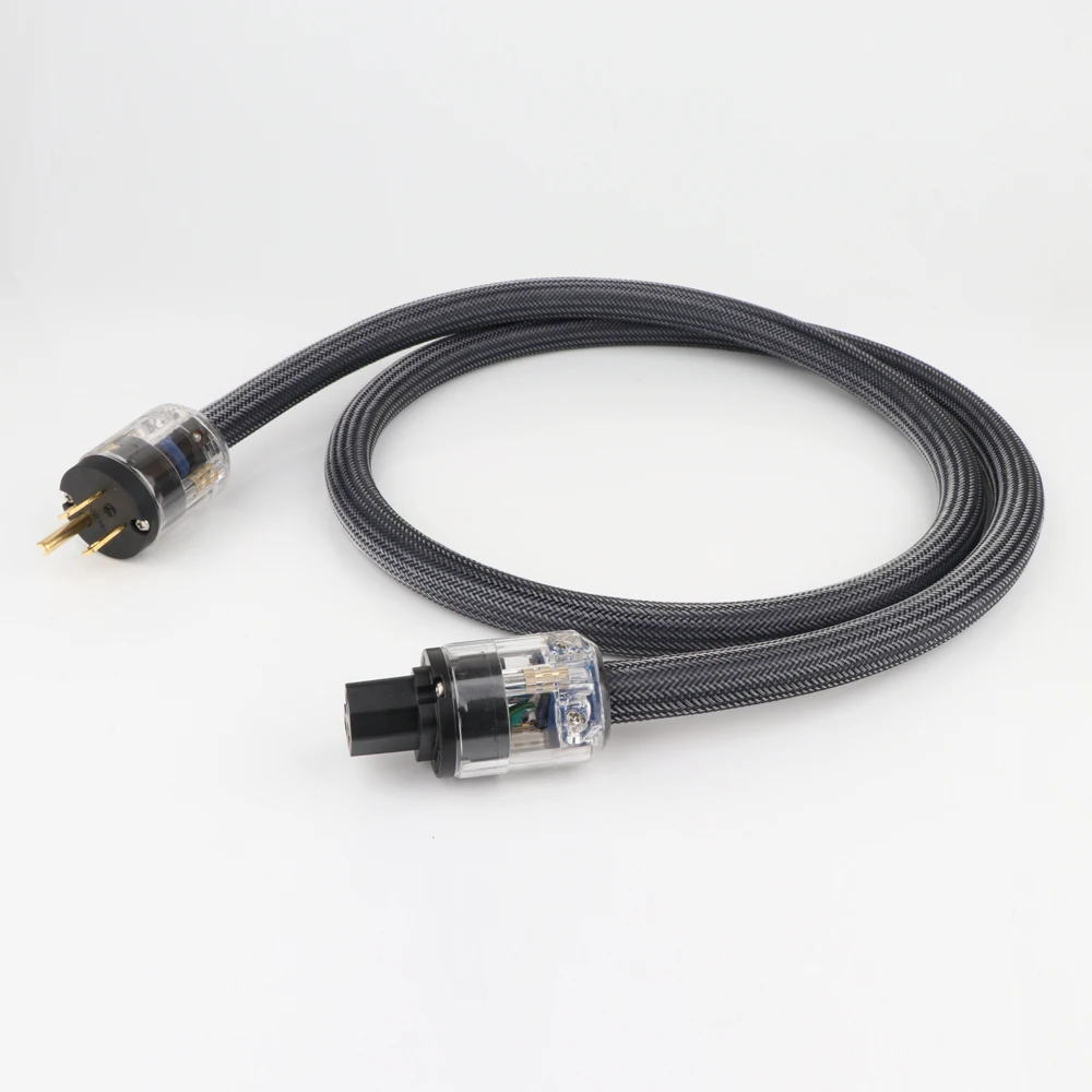 Hi-End 400 signature hifi audio US/EU power cord pure copper power cable P-029/P-029E power plug connector
