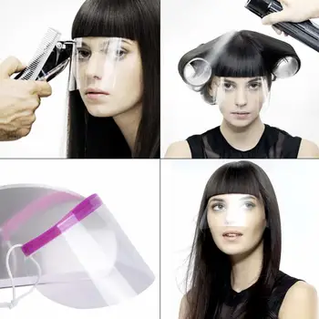 

50/100Pcs Disposable Haircut Hairspray Protector Face Shield Hairdressing Tool