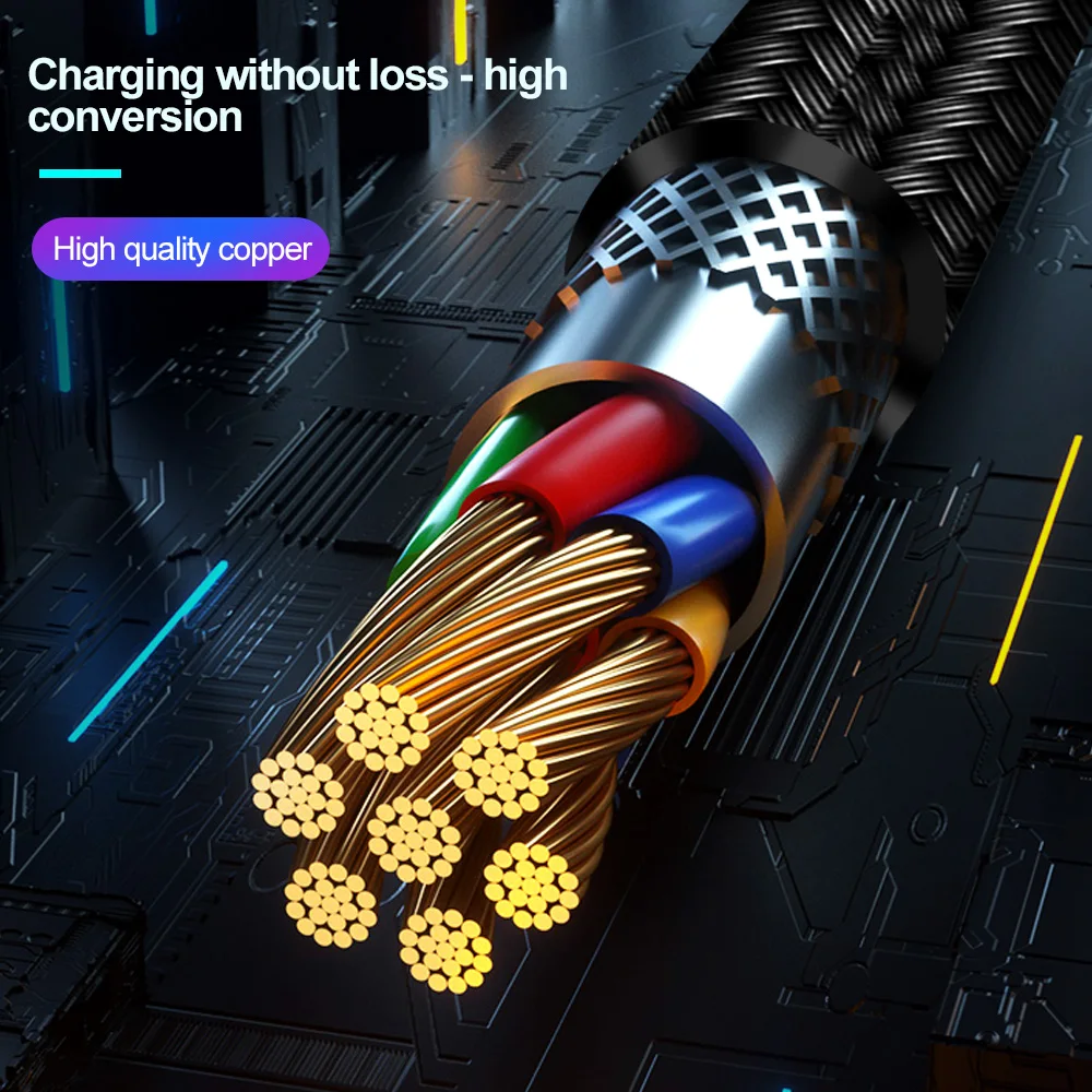 Магнитный Micro usb type-C кабель для iPhone, Xiaomi, Android, быстрой зарядки, USB кабель, магнитный кабель для зарядки