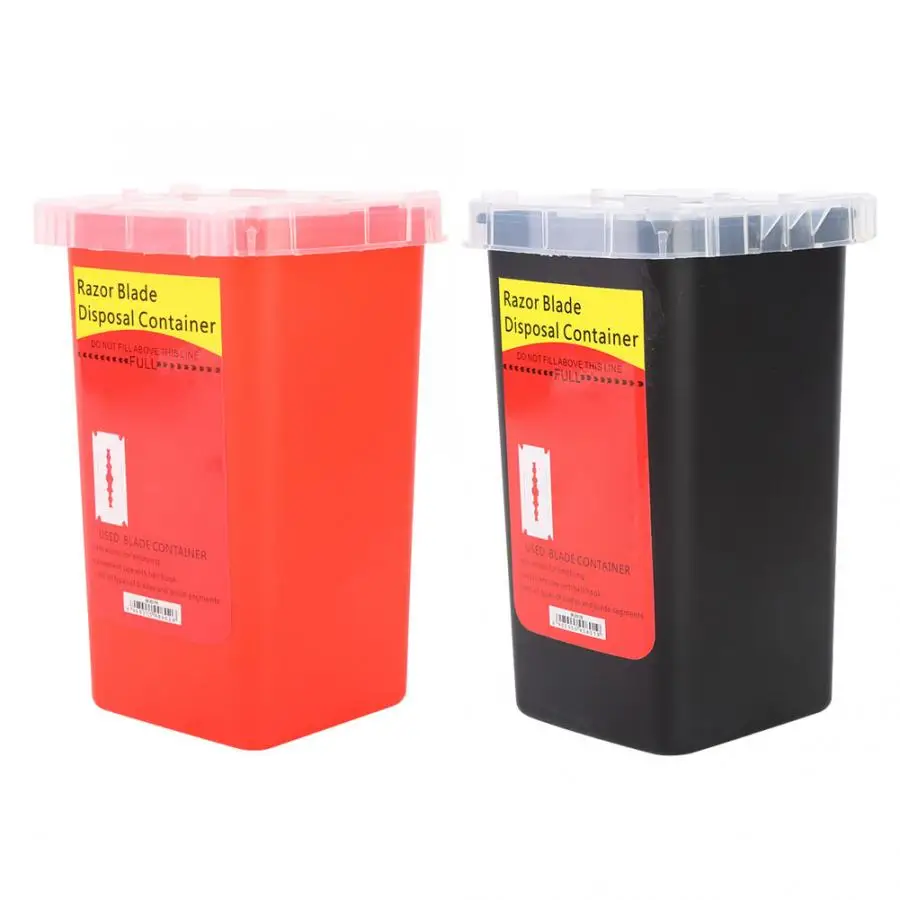

Microblading Disposal Container Case Waste Blade Storage Box Tattoo Blade Syringe Needle Trash Tattoo Supplie