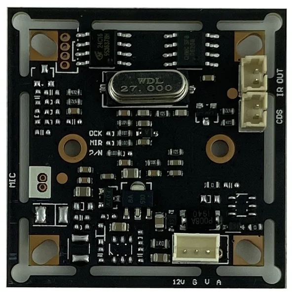 Аналоговый/CVBS 600TVL 7440 + 8510 CMOS модуль камеры с объективом M12 IRC 2 8 12 мм DC В 38*38 BNC