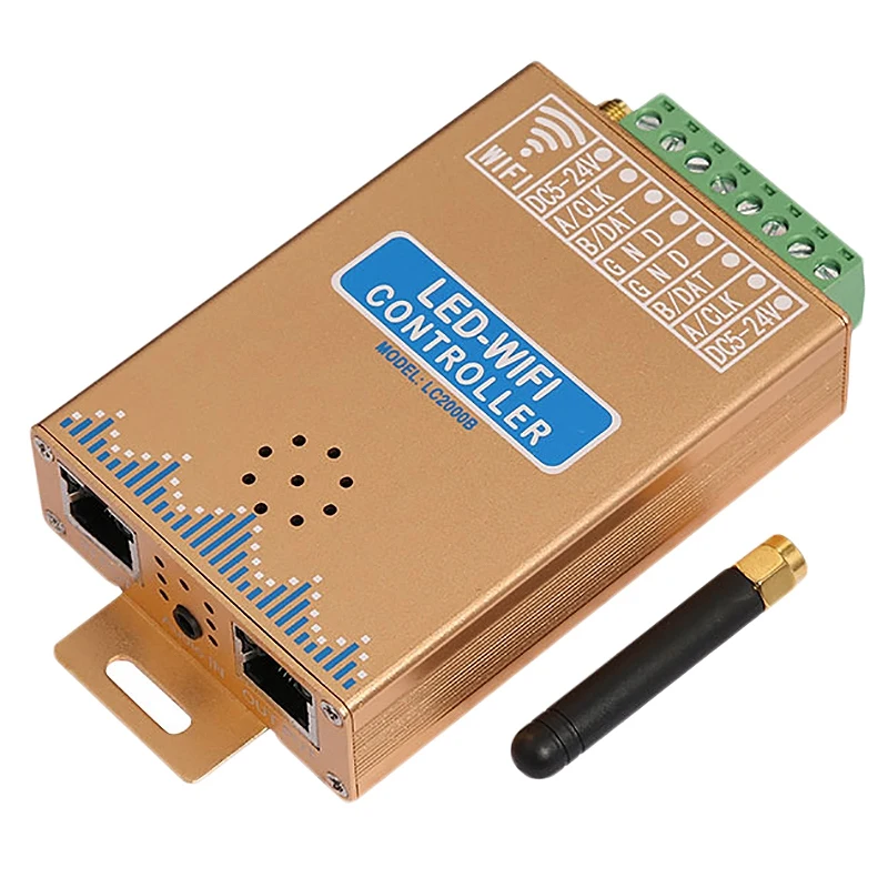 Wifi Connection Musical Control Led Digital Pixel Strip Light Controller, 2048 Pixel Led Screen Controller, with Mic