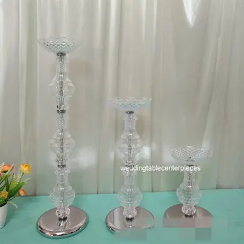 

new design10pcs ) hot sales beautiful luxury acrylic pillar table centerpiece flower stand for wedding table
