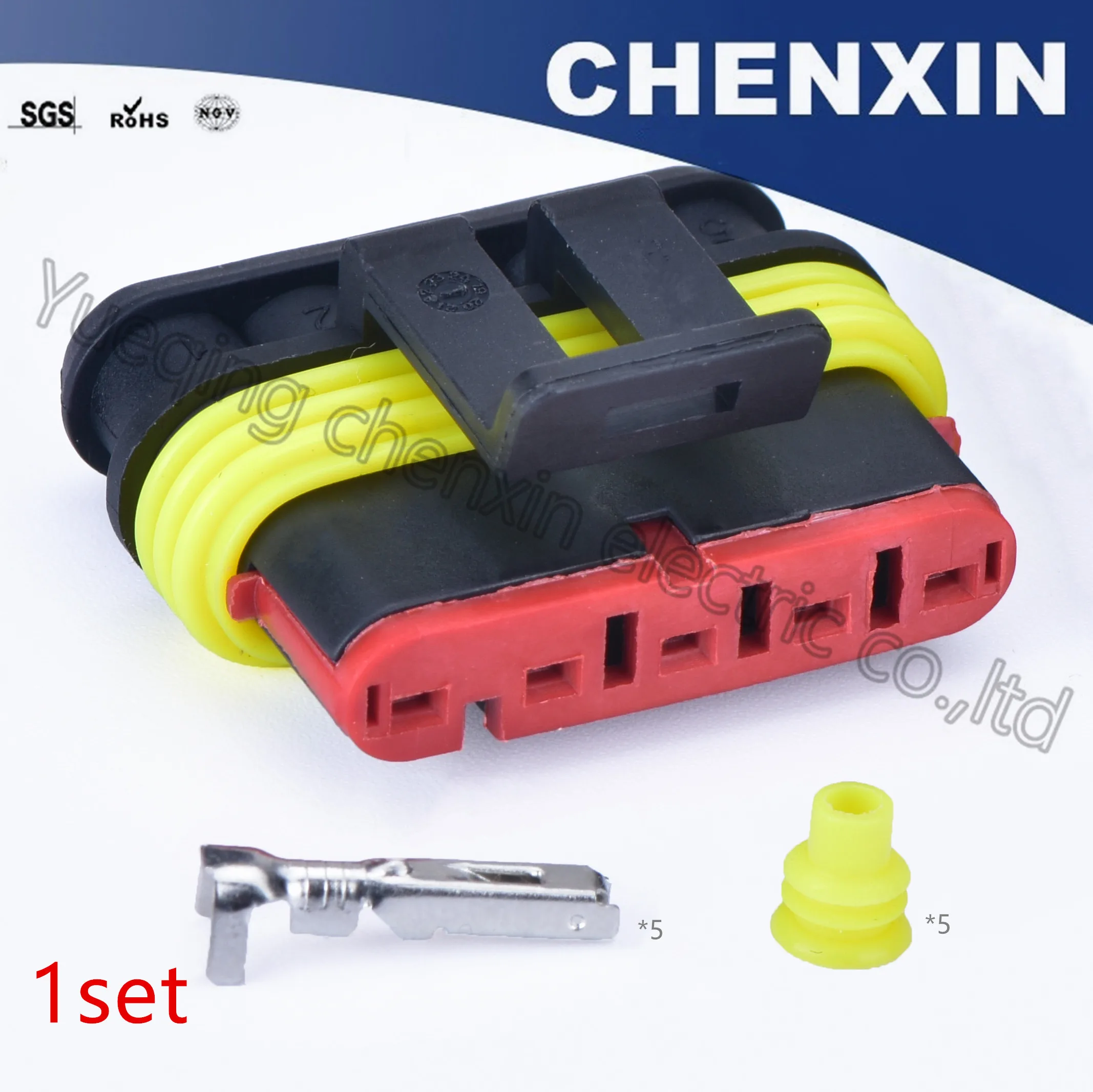 5-контактный гнездовой разъем для датчика Chenxin 5-10 шт соединитель провода 282107-1
