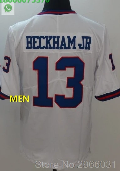 Нью-Йорк A+++ Качественная мужская футболка для взрослых 26 saquon barkley 10 eli manning 13 odell beckham jr Landon Collins 21 - Цвет: For men
