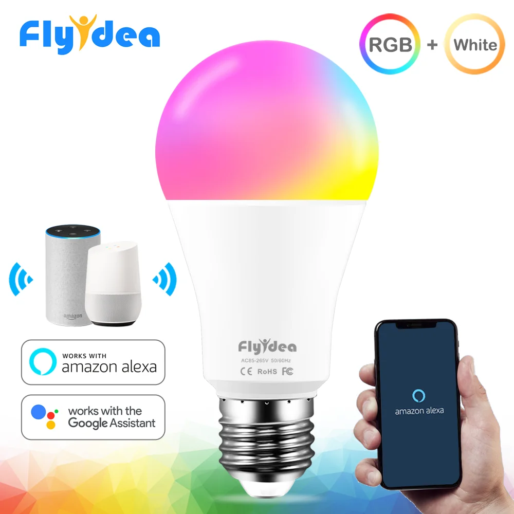  15W Smart Lamp Bulb RGB White 220V Magic Light Bulb 110V LED E27 WiFi Bulbs Timer Function Work Ale - 4000184127791