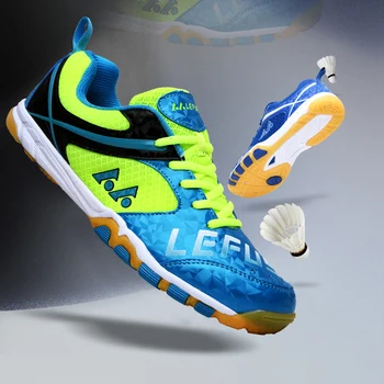 

Men Women Badminton Shoes High Quality Soft Muscle Anti-Slippery Training Professional Sneakers Couples Sport Badminton Shoes